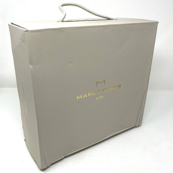Marc Fisher LTD Rex Suede Platform Wedge Espadrille Sandals Tan Peep Toe 10 NIB - Picture 10 of 11